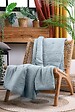 STOF - Coline plaid edredon 180x220 bleu - vignette