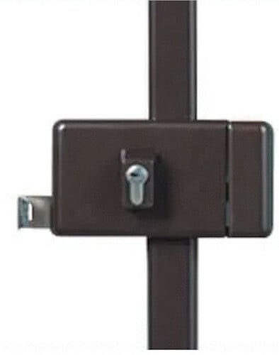 VACHETTE - Serrure 3 points profil européen verticale fouillot marron gauche - VACHETTE - 16578000 - large