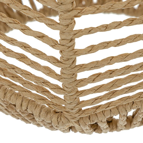 ATMOSPHERA - Luminaire Suspension en métal et corde Beige D 24 cm - large