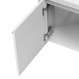 AICA SANITAIRE - AICA Meuble de salle de bain 40cm avec tiroir, meuble d'angle suspendu Blanc - vignette