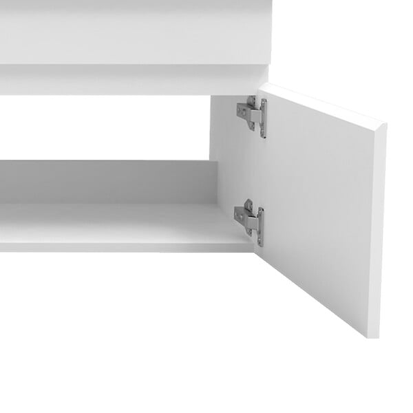 AICA SANITAIRE - AICA Meuble de salle de bain 100cm à double porte, suspendu, blanc - large