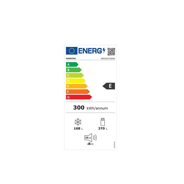 SAMSUNG - réfrigérateur combiné 75cm 538l no frost - RB53DG703ES9 - large