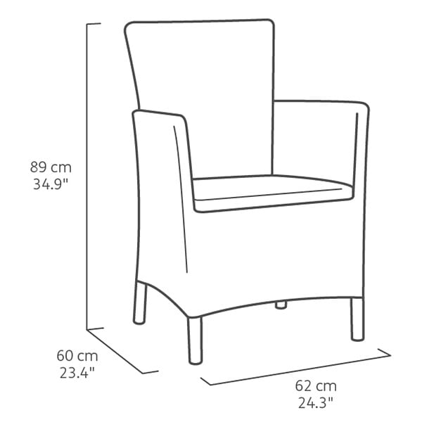 KETER - ensemble balcon résine iowa - anthracite - 12-139890 - large