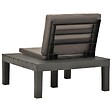 VIDAXL - vidaXL Chaise de salon de jardin avec coussin Plastique Anthracite - vignette