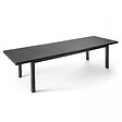 OVIALA - Table de jardin extensible en aluminium gris 10 places - Albi - vignette