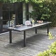 OVIALA - Table de jardin extensible en aluminium gris 10 places - Albi - vignette