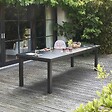 OVIALA - Table de jardin extensible en aluminium gris 10 places - Albi - vignette