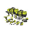 RYOBI - Pack RYOBI Combo 9 outils - 1 batterie 5.0Ah - 1 batterie 2.0Ah - 1 chargeur - R18CK9-252SL - vignette