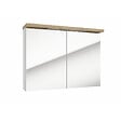 NATUREL - Naturel Armoire à miroir Naturel Stilla + LED 80x60 cm blanc (STILLAE08002) - vignette