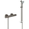 GROHE - Grohe Ensemble de douche complet 3 jets +Mitigeur thermostatique douche, Brossé (34065AL2-SET) - vignette