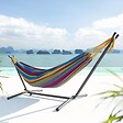 CONCEPT USINE - Hamac sur pied 2,6 m avec toile en polyester multicolore COPACABANA - vignette