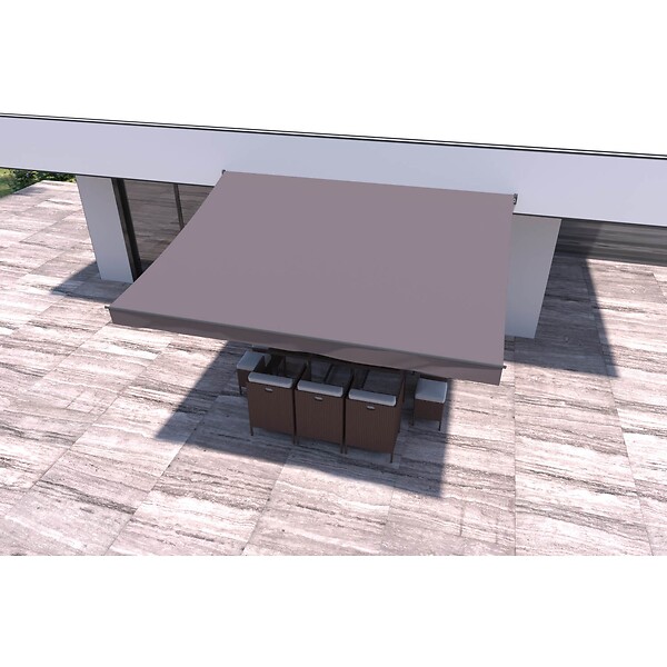 CONCEPT USINE - Store banne manuel 4 x 3 m taupe ADRO - large