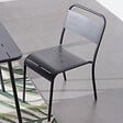 CONCEPT USINE - Lot de 6 chaises en acier gris foncé BERGAME - vignette