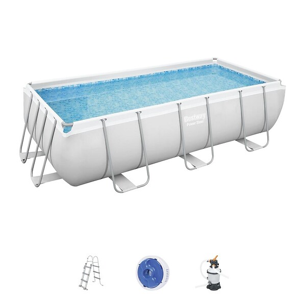 CONCEPT USINE - Kit piscine rectangulaire hors sol 4,04x2,01x1 m HAWI - large