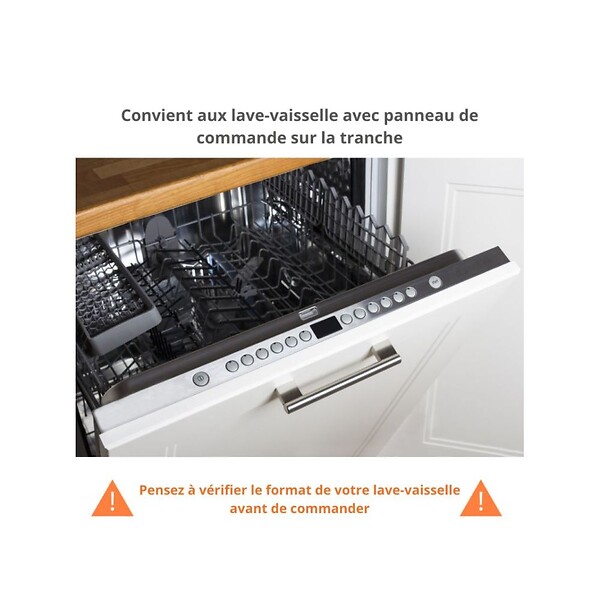 CUISINEANDCIE - Cuisineandcie - Façade pour lave-vaisselle tout intégrable Eco Blanc L 60 cm - large