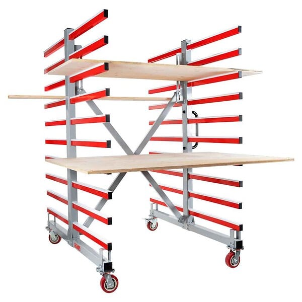 HOLZMANN - Chariot de sechage mobile double - large