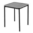 OVIALA - Table carrée de terrasse (70x70cm) noire - Almada - vignette