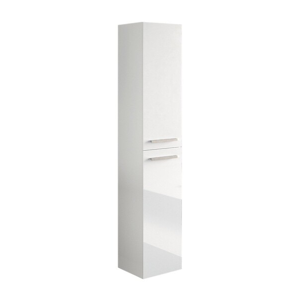 ONDEE - Colonne de rangement à suspendre ARUBA - 30cm - Blanc - Laqué - Livré en kit - large