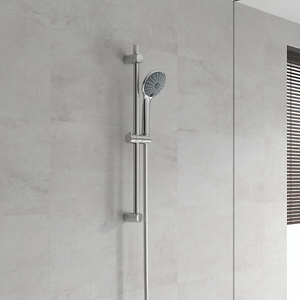 GROHE - Ensemble VITALIO JOY GROHE 27333000 douchette 3 jets + barre 60 cm + flexible 175 cm - chrome - large