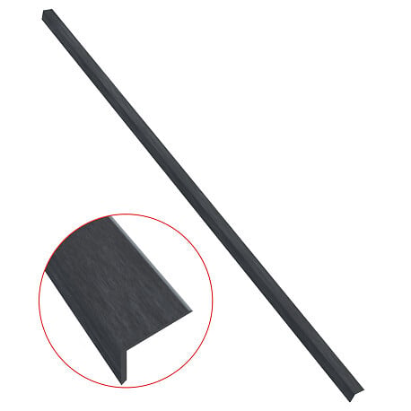 MCCOVER - Profil d'angle bois composite pour bardage Gris anthracite, ep.6 cm, l.6 cm, L.270 cm - large