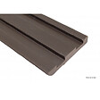 MCCOVER - Bardage ajouré bois composite Chocolat, ep.1cm, l.7.5 cm, L.270 cm - vignette
