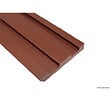 MCCOVER - Bardage ajouré bois composite Brun rouge, ep.1cm, l.7.5 cm, L.270 cm - vignette