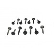 MCCOVER - Kit de 50 vis 4,8 x 38 mm tork laquées pour bardage HPL Gris anthracite, Longueur de la vis - 38 mm - vignette