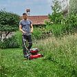 EINHELL - Tondeuse à gazon sans fil GE-CM 36/48 Li M-Solo Power X-Change 36 V EINHELL 3413054 (Produit seul) - vignette
