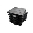 MCCOVER - Pack dalle de terrasse 1m²  modular (11 pièces) Gris carbone, l : 30 cm, L : 30 cm - vignette