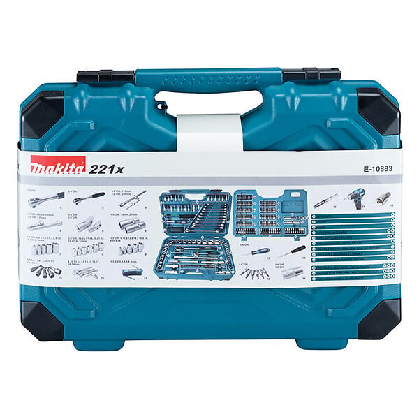 MAKITA - Coffret d'outils MAKITA E-10883 (221 pièces) - large