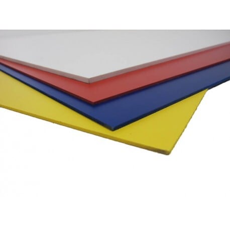 MCCOVER - Plaque PVC expansé couleur Bleu, ep.5 mm, l.100 cm, L.100 cm - large