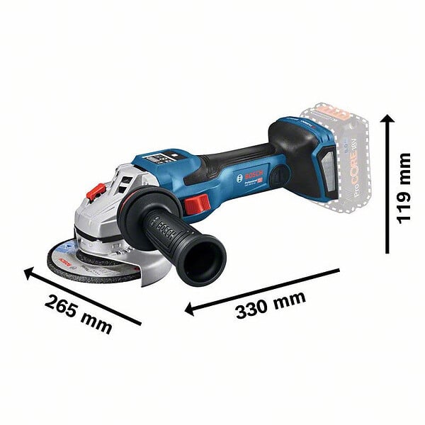 BOSCH - Meuleuse angulaire sans-fil BITURBO BOSCH 06019H6100 - GWS 18V-15 SC Professional en L-Boxx (Machine Nue) - large