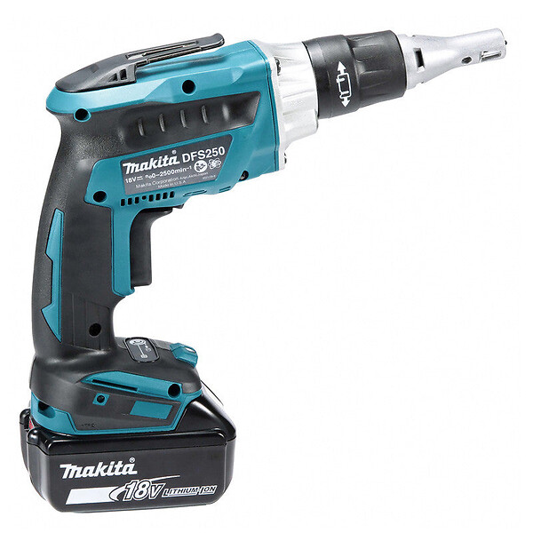 MAKITA - Visseuse plaque de plâtre LXT® MAKITA DFS250RTJ 18 V Li-Ion - 5 Ah - large