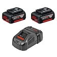BOSCH - Pack 2 Batteries 5,0 Ah BOSCH 1600A00B8J GBA 18V + Chargeur GAL1880 CV - vignette