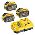 DEWALT - Pack DEWALT DCB118X3-QW FLEXVOLT avec chargeur DCB118 et 3 batteries 9,0 Ah / 54V DCB547 - vignette