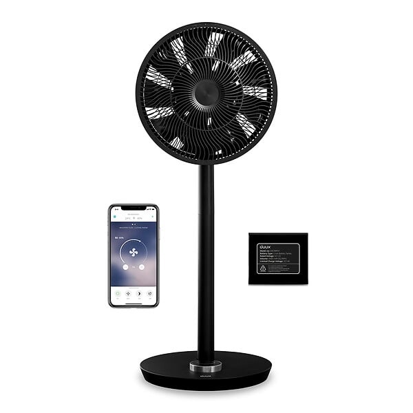 DUUX - Whisper flex connecté wifi avec batterie ventilateur noir - large