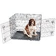 PAITSY - Cage pour chien FortressooL, caisse de transport pour chien moyen 90x60x67cm, pliable, 2 portes, plateau amovible, utilisation interieur, Paitsy - vignette
