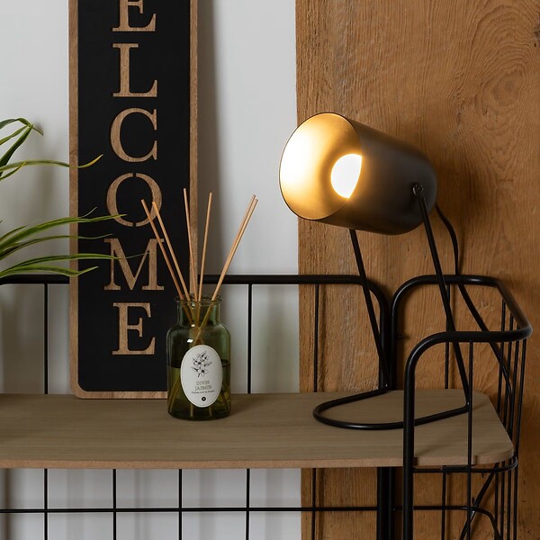 ATMOSPHERA - Lampe à poser en métal Noir H 30 cm - large