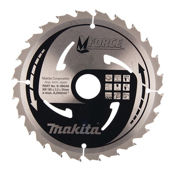 MAKITA - Lames carbure "Mforce", pour bois, pour scies circulaires MAKITA - large