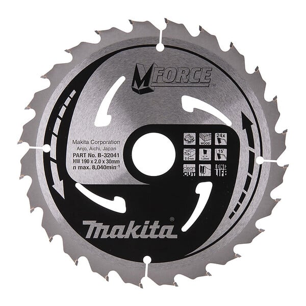 MAKITA - Lames carbure "Mforce", pour bois, pour scies circulaires MAKITA - large