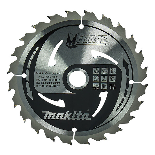 MAKITA - Lames carbure "Mforce", pour bois, pour scies circulaires MAKITA - large