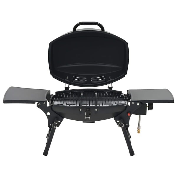 VIDAXL - vidaXL Barbecue à gaz portatif avec zone de cuisson Noir - large