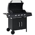 VIDAXL - vidaXL Barbecue à gaz 4+1 zones de cuisson Noir Acier - vignette