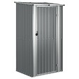 VIDAXL - vidaXL Abri de jardin Gris 118,5x97x209,5 cm Acier galvanisé - vignette