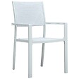VIDAXL - vidaXL Chaises de jardin lot de 4 Blanc Plastique Aspect de rotin - vignette