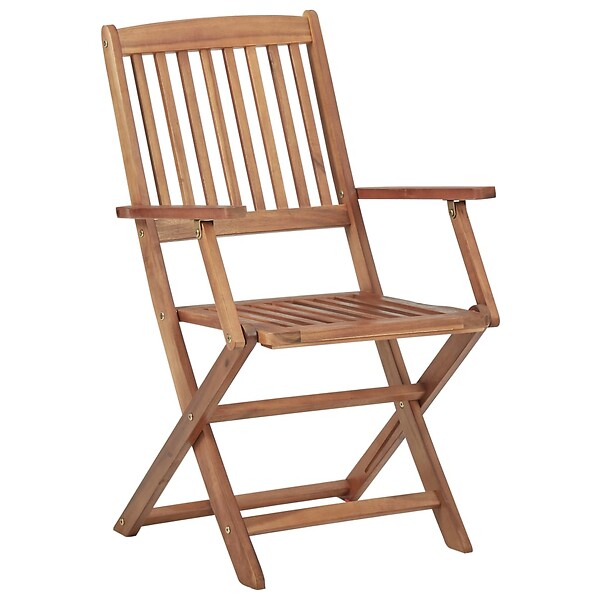 VIDAXL - vidaXL Chaises pliables d'extérieur lot de 6 Bois d'acacia solide - large
