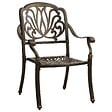 VIDAXL - vidaXL Chaises de jardin lot de 2 Aluminium coulé Bronze - vignette