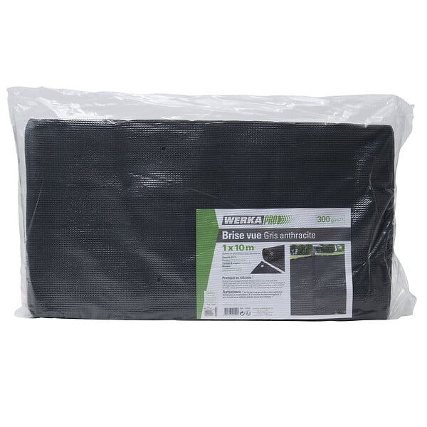 WERKAPRO - Brise vue gris anthracite 10m 300g/m2  1 x 10m - large