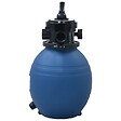 VIDAXL - vidaXL Filtre à sable pour piscine avec vanne 4 positions Bleu 300 mm - vignette