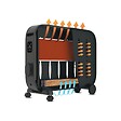 SUPRA - Radiateur mobile CERAMDUO 2022 à chaleur douce noir 2000W - vignette